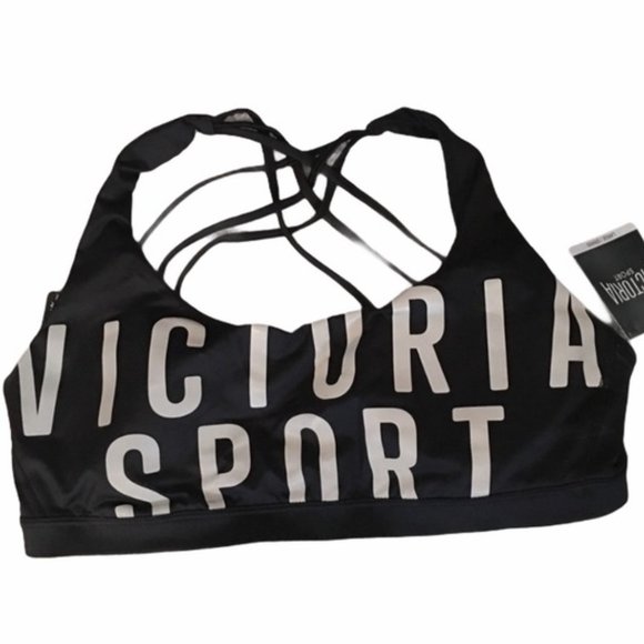 VICTORIA'S SECRET Sport VSX Strappy Back Sports Bra, size L, NWT! - Picture 2 of 15